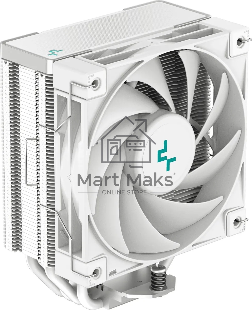 Кулер для процессора DEEPCOOL AK400 WH белый, 120 мм, алюминий/медь, 1850 об/мин, 29 дБ, 4 pin, 220 Вт, 155 мм