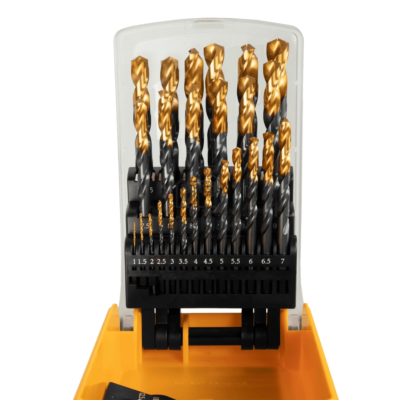 Набор сверл по металлу Denzel 1-13 мм, HSS-Tin, Golden Tip, 25 шт