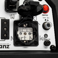 Генератор инверторный Kranz KR1200I, 1,2кВт, 230В, 2л, закрытый корпус, ручной старт