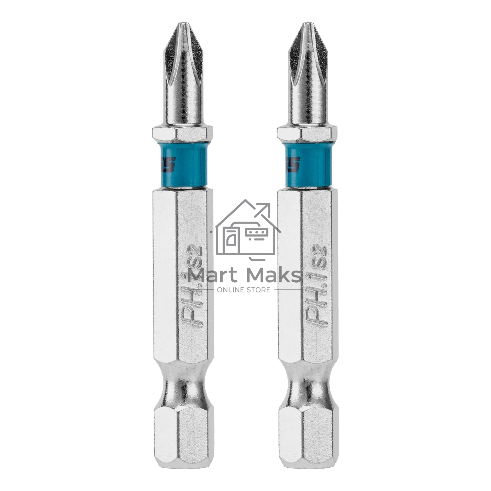 Бита Gross PH1х50мм, сталь S2, шестигр., 2 шт.