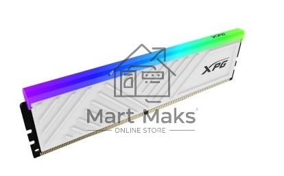 Оперативная память XPG Spectrix D35G, DDR4, 32GB (1x32GB), 3200MHz, CL16, DIMM, с радиаторами, RGB, белый