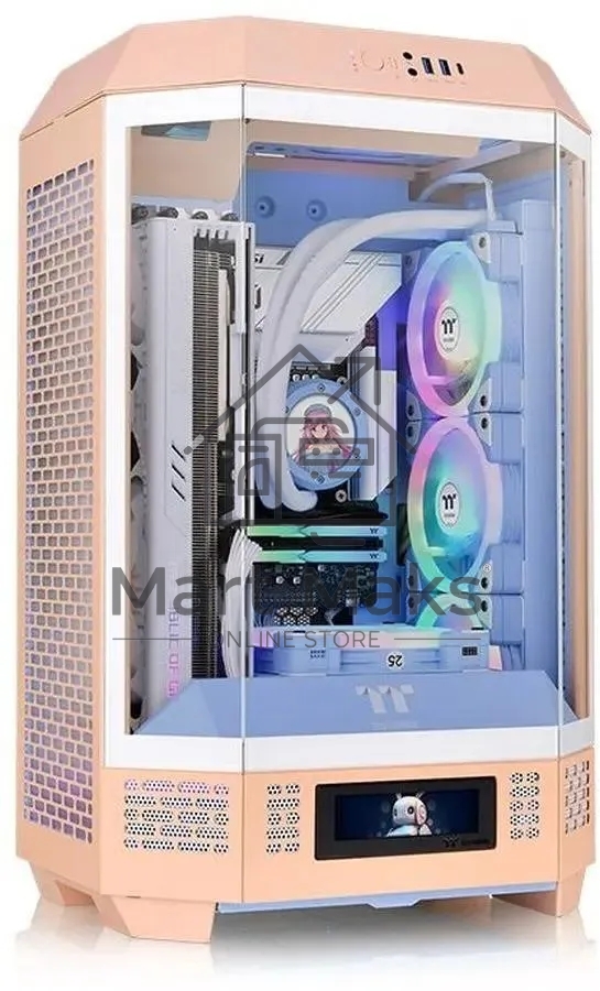 Компьютерный корпус Thermaltake The Tower 300 розовый без БП miniITX 8x120mm 6x140mm 2xUSB3.0 audio bott PSU