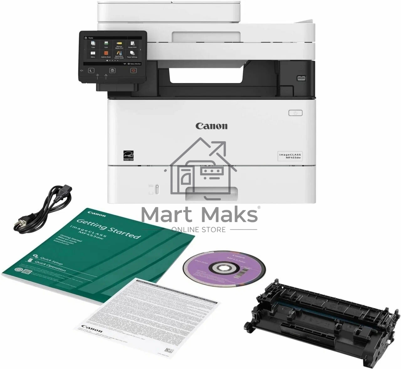 МФУ лазерный Canon i-SENSYS MF455dw (5161C006/5161C016), A4, ч/б, печ. 38 стр/мин., скан. до 38 стр/мин., 1200 x 1200 dpi (принтер) 600x600dpi (сканер), USB, RJ-45, Wi-Fi