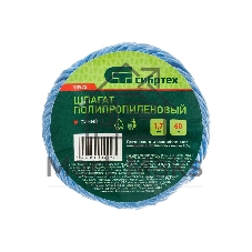 Шпагат полипропиленовый Сибртех 1200 текс, 1,7 мм, L 60 м, синий