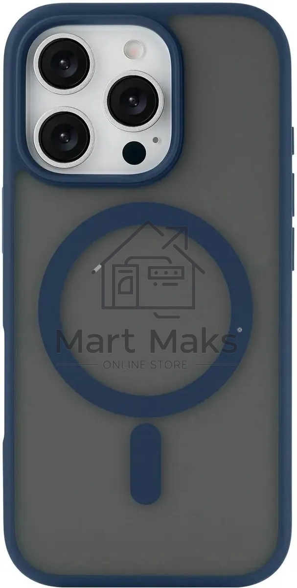 Чехол (клип-кейс) uBear для Apple iPhone 16 Pro Cloud with MagSafe синий (CS432DB63PMT-I24M)