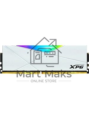 Оперативная память XPG Spectrix D50 RGb, DDR4, 32Gb (1x32Gb), 3600MHz, CL18, DIMM, с радиатором, белый, RGb