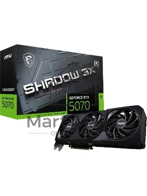 Видеокарта MSI PCI-E RTX 5070 12G SHADOW 3X OC NVIDIA GeForce RTX 5070 12Gb 192bit GDDR7 2542/28000 HDMIx1 DPx3 HDCP Ret
