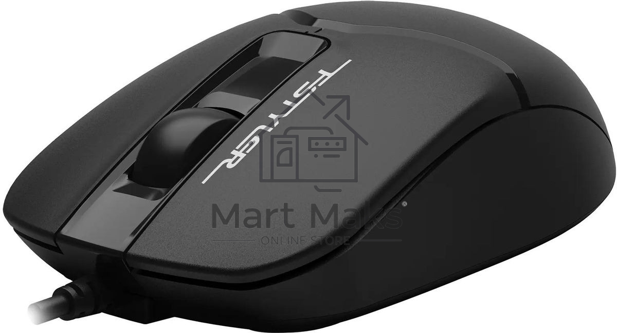 Мышь проводная A4Tech Fstyler FM12S черный, 1200 dpi, USB, кнопки - 3