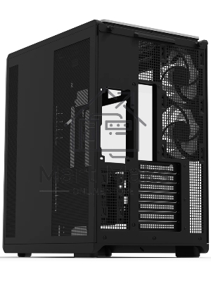 Компьютерный корпус ZALMAN MidTower P60 black (ATX, без БП, 2xUSB 3.0+USB Type C, 5x120мм ARGb) (Zalman P60 Black)