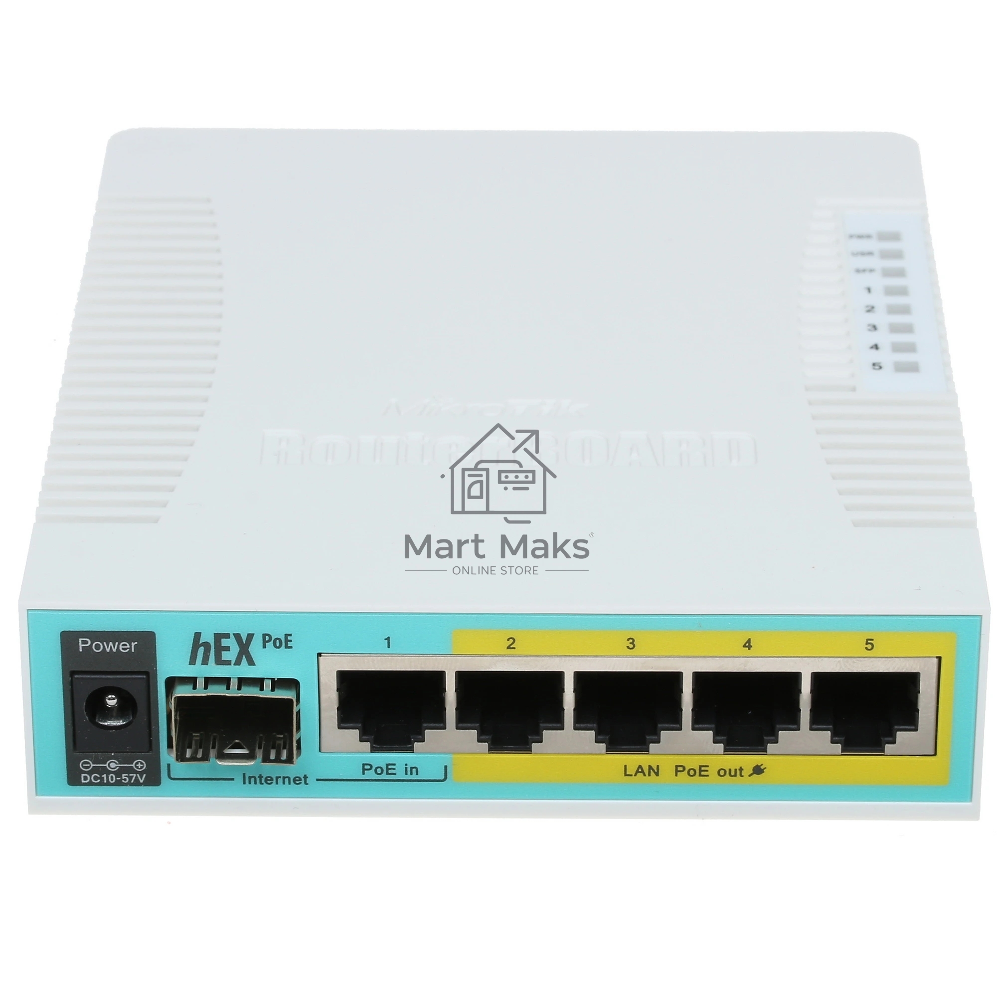 Маршрутизатор MikroTik RB960PGS hEX PoE, 5×1 Гбит/с + 1×1 Гбит/с SFP, управляемый