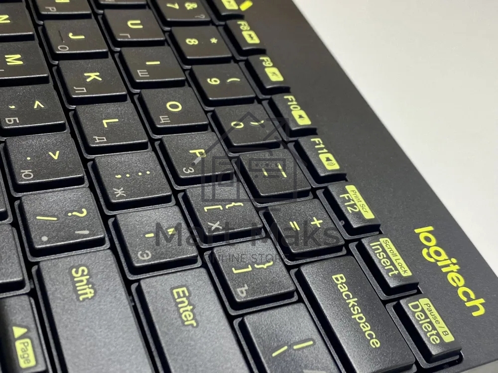 Комплект беспроводной клавиатура+мышь Logitech MK240 Black/Yellow (920-008198)