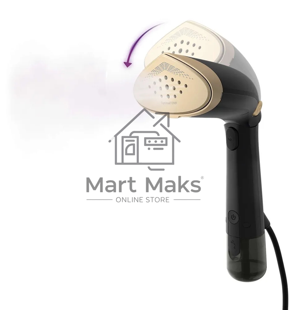 Отпариватель Philips STH7060/80 черный, 1500 Вт, подача пара до 28 г/мин, бак 200 мл, горизонтальное отпаривание