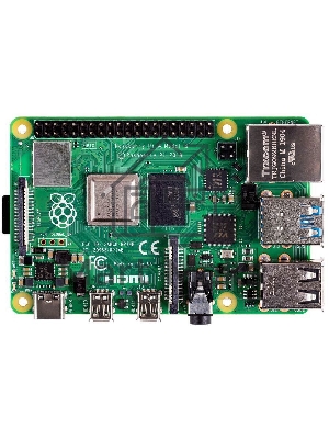 Платформа Raspberry Pi 4 Model B (RA544) Retail, 1GB RAM, Broadcom BCM2711 Quad core Cortex-A72 (ARM v8) 64-bit SoC @ 1.5GHz CPU, WiFi, Bluetooth, 40-pin GPIO, 2x USB 3.0, 2x USB 2.0, 2x micro-HDMI, CSI camera port, DSI display port, Micro SD port, USB-C 