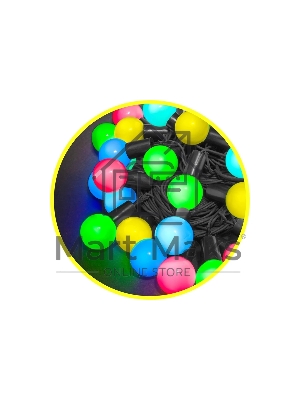 Гирлянда Navigator NGF-B02-70RGB-10-8m-230-BL-IP44