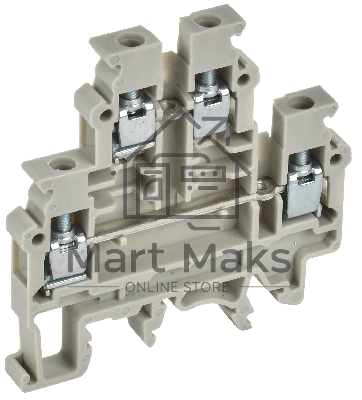 Колодка клеммная IEK CTS-ML 2 ур. 4мм2 серая