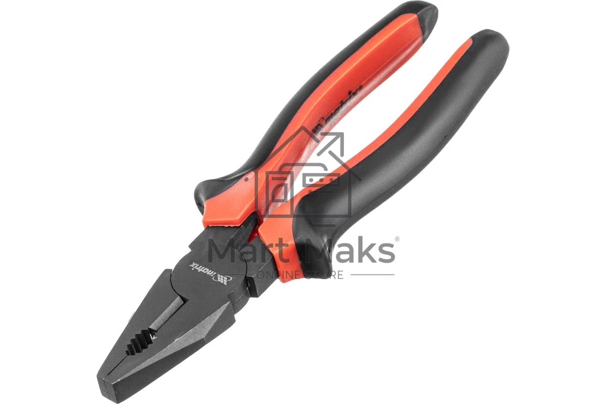 Плоскогубцы Matrix черный Nickel 200 мм, комбинированные, двухкомпонентные рукоятки