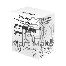 Стиральная машина SAKURA SA-8207W белый, загрузка фронтальная 6 кг, 1200 об/мин, класс A