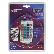 готовый комплект GLS-5050-60-14.4-12-IP20-PRO-RGB-3-KIT 3м с адаптером и IR контроллером