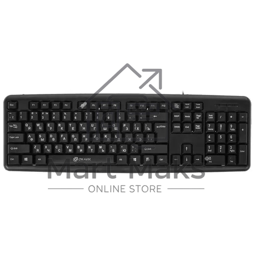 Клавиатура Oklick 180M черный USB