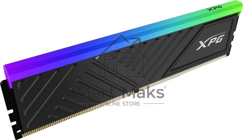 Оперативная память XPG Spectrix D35G RGB, DDR4, 32GB (1x32GB), 3600MHz, CL18, UDIMM, с радиатором, RGB, черный