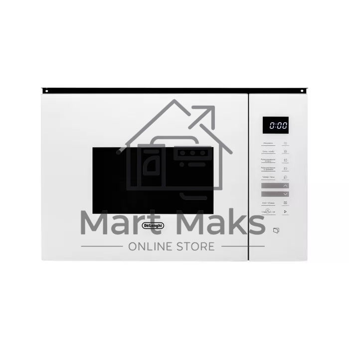 Микроволновая печь встраиваемая DeLonghi DMO 25BB ROMA белый, 25 л, 1450 Вт, переключатели - сенсор