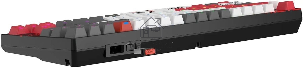 Клавиатура A4Tech Bloody WS87 Naraka беспроводная USB, Bluetooth/Радиоканал черный/красный