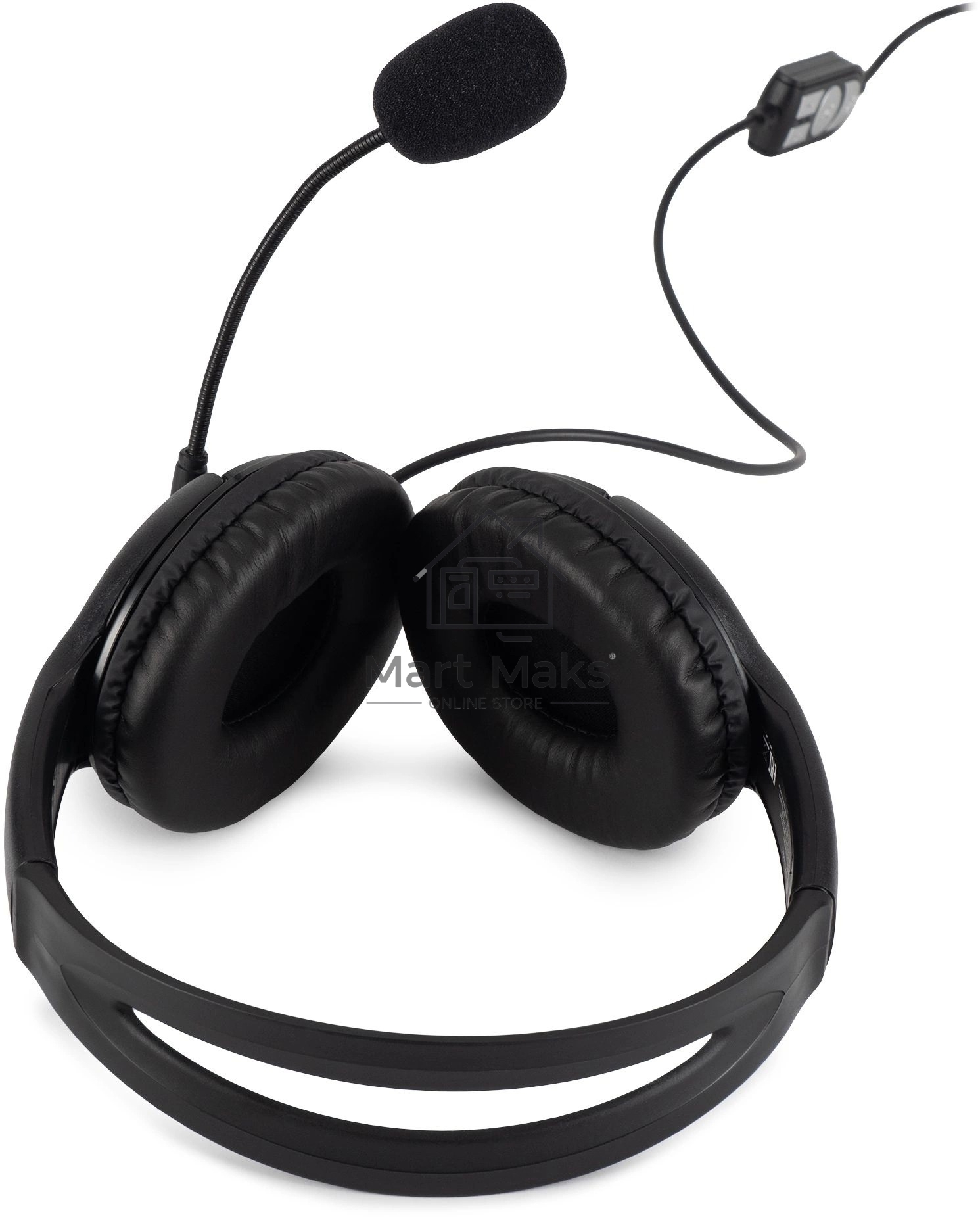 Наушники с микрофоном Oklick HS-M400 черный 1.8м накладные оголовье