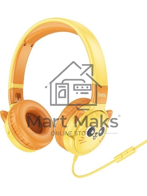 Наушники детские HOCO (6942007638586) W61 желтый Наушники детские HOCO (6942007638586) W61 желтый