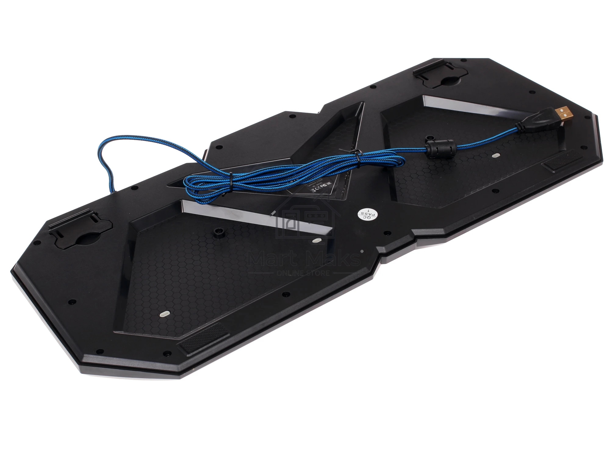 Комплект клавиатура+мышь Qumo Spirit of Wisdom проводной, USB, 2400 DPI, чёрный