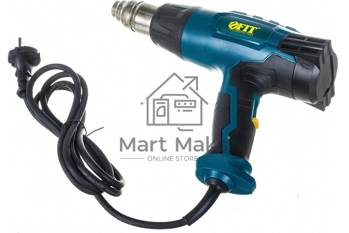 Фен технический FIT 80611 2000 Вт; 60/400/600 °C; 300/500/500 л/мин; рез. накл.; короб.