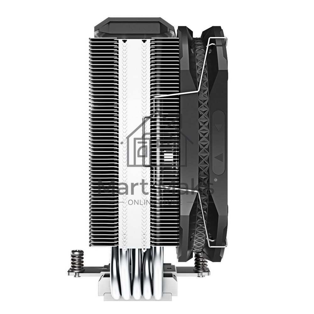 Кулер для процессора DEEPCOOL AS500 черный, 140 мм, алюминий/медь, 1200 об/мин, 26 дБ, 4 pin, 220 Вт, 164 мм