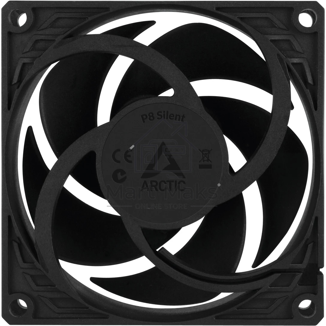 Вентилятор корпусной ARCTIC P8 Silent Black комплект 5 шт (ACFAN00301A) черный 80мм 1600rpm 22.5db 3-pin