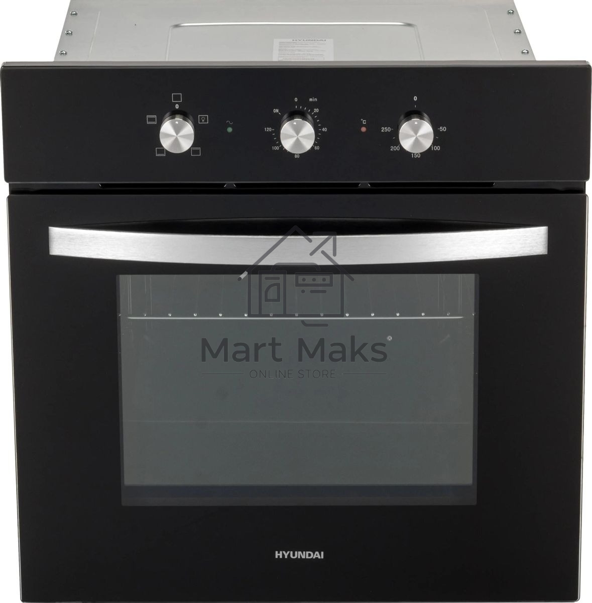 Духовой шкаф электрический Hyundai HEO 6630 BG черный, встраиваемый