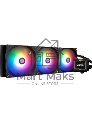 Водяное охлаждение для процессора Thermalright Frozen Warframe 420 ARGB (420мм, LED, Black, ARGB/Fans: 3x140мм, 88.7CFM, 29.8dBA, 1750RPM/Pump height 60мм, 23dBA, 3000RPM, Rad thickness 27мм/S: 1851, 1700, 1200, 115X, 2011, 2066, AM5, AM4)