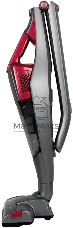 Пылесос вертикальный BQ VCA0401H серый/красный, питание от аккумулятора, 40 Вт, уборка сухая, пылесборник 0.6 л, работа от АКБ max 45 мин