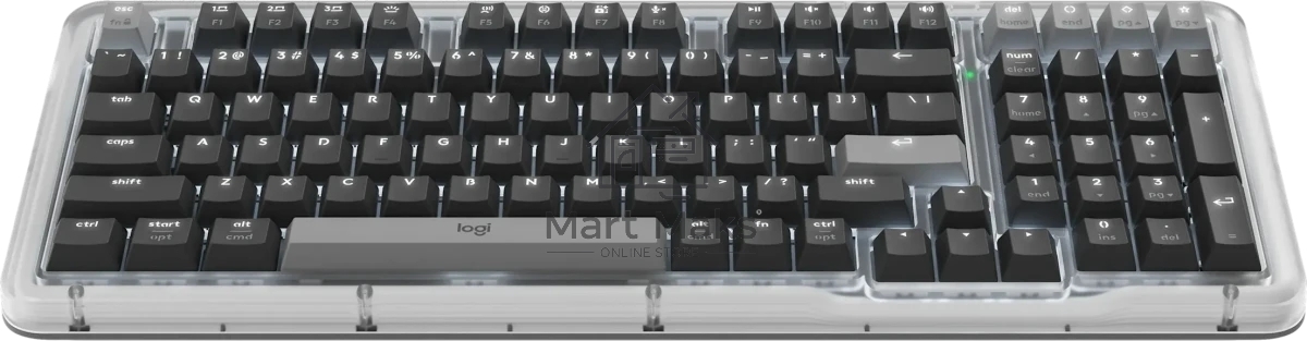 Клавиатура Logitech Alto Keys K98M беспроводная, Bluetooth, радиоканал, серый