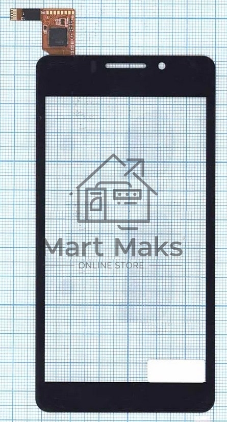 Сенсорное стекло (тачскрин) для DNS S4503Q, черное