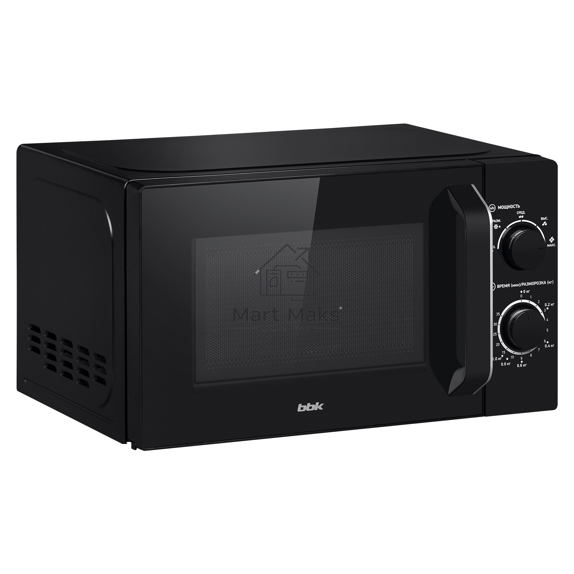 Микроволновая печь BBK 20MWS-760M/B черный, 20 л, 700 Вт, поворотный мехинизм