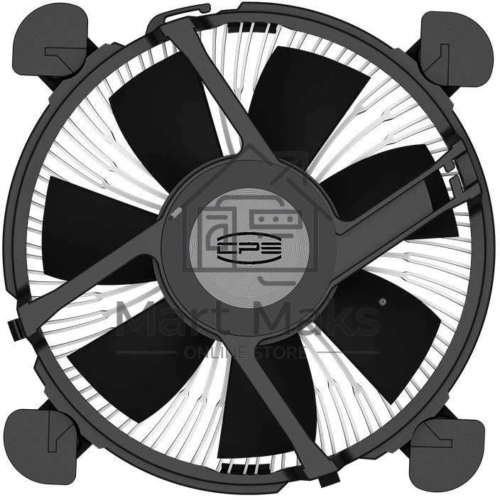 Кулер для процессора PCCooler R94-V2 серебристый/черный 94мм алюминий 2400rpm 27.3db 4-pin 65W 56мм