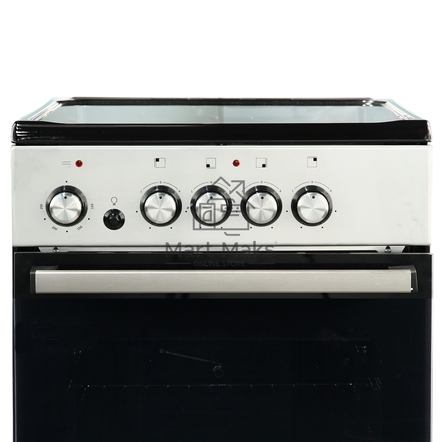 Плита электрическая De Luxe 506004.04ЭС-010 серебристый, конфорок 4 шт, духовка 60 л, 50 см x 87 см x 60 см