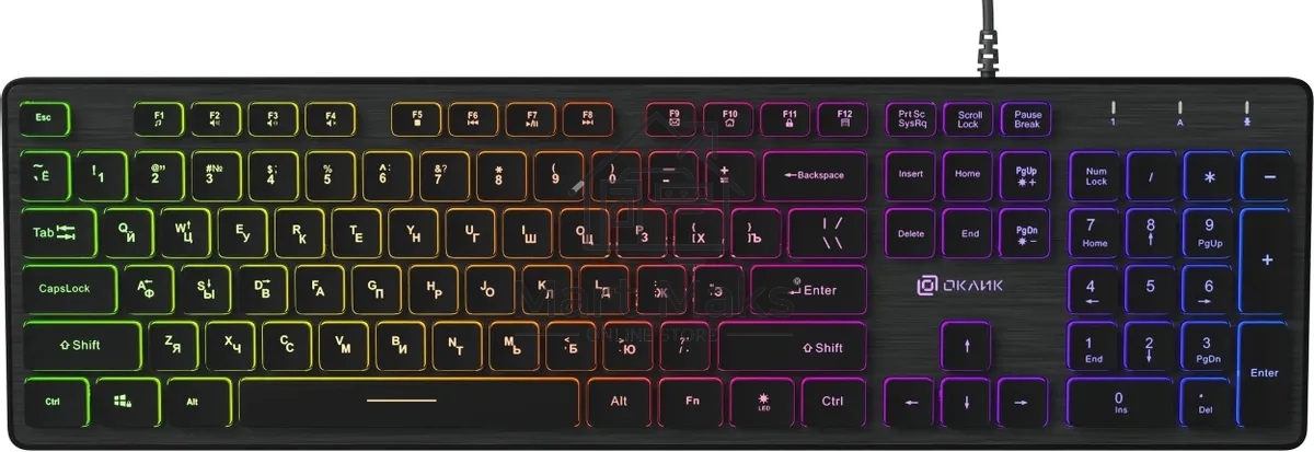 Клавиатура Oklick 550ML проводная, USB, черный