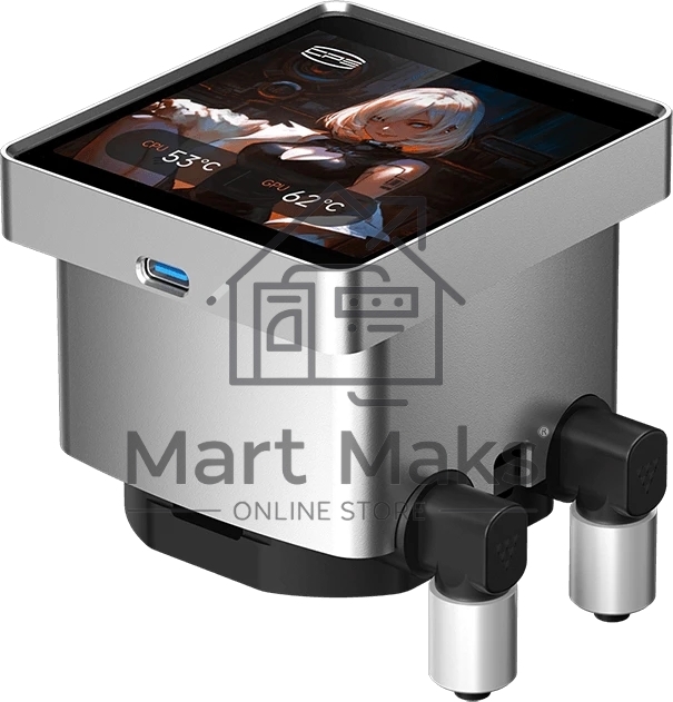 Система охлаждения PCCooler DT360 ARGb Display WH (300W, 360мм, LED temp., белый, ARGb/Fans: 3x120мм, 83.83CFM, 3000RPM/Pump height 62мм, 15dBA, 2600RPM, Rad thickness 27мм/S: 1851, 1700, 1200, 115X, AM5, AM4)