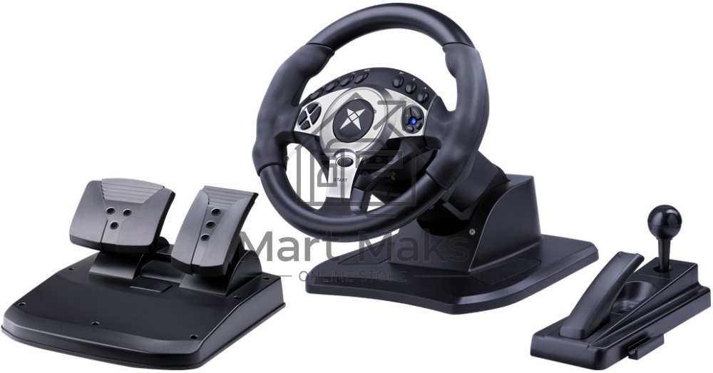 Игровой руль Defender Glazer черный