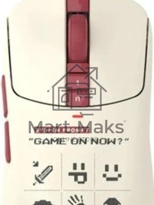 Мышь беспроводная/проводная A4Tech Bloody R72 Ultra Duo белый/красный/рисунок, 20000 dpi, USB Type-A/Type-C, радиоканал, кнопки-7