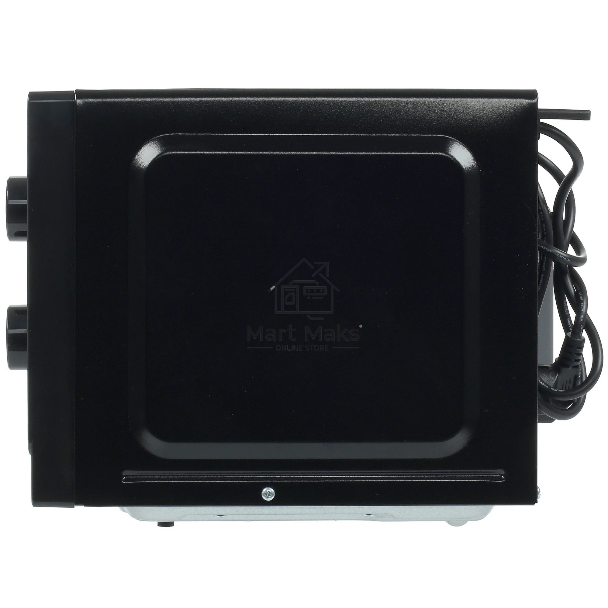 Микроволновая печь Sharp R-2000RK черный, 20 л, 800 Вт, переключатели - поворотный механизм