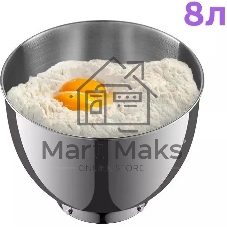 Миксер Kitfort КТ-3077 чёрный, стационарный, 1800 Вт, 8 л, 6 скоростей