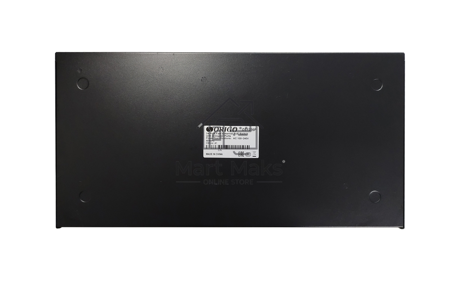 Неуправляемый PoE-коммутатор ORIGO OS1226P/285W/A1A 24x100Base-TX PoE+, 2x1000Base-T, PoE-бюджет 285 Вт, корпус металл
