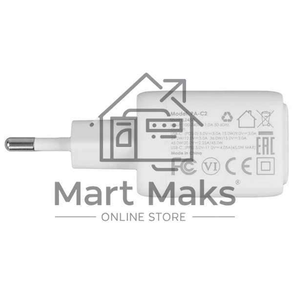 Сетевое зарядное устройство Aukey Comet 45W белый