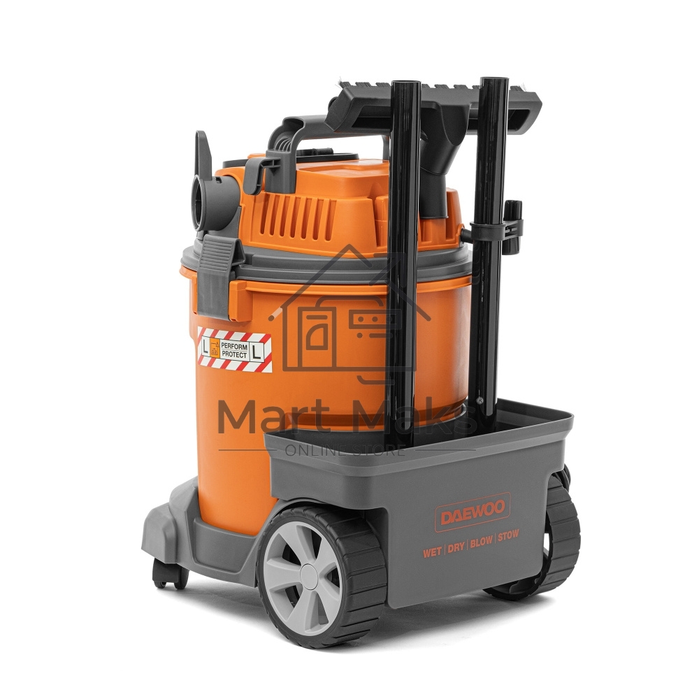 Строительный пылесос Daewoo DAVC 2014S 1400Вт (уборка: сухая/сбор воды/выдув) оранжевый