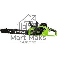Цепная пила аккумуляторная (2005807UA) GreenWorks GD40CS18, 40V, 40 см, бесщеточная, 1,8 КВТ, с АКБ 2АЧ и ЗУ